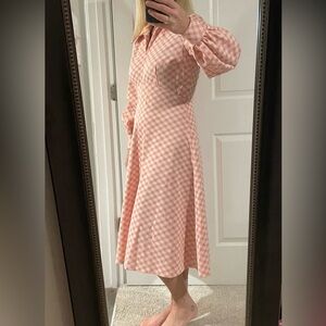Vintage Handmade 1960s Dress. Polyester. No tags.